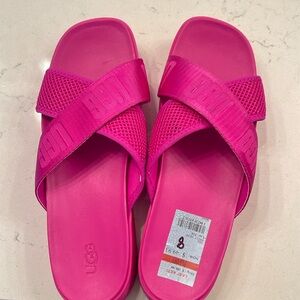 New Ugg Emily Mesh Slides in fuschia size 8. Purchased but never worn.